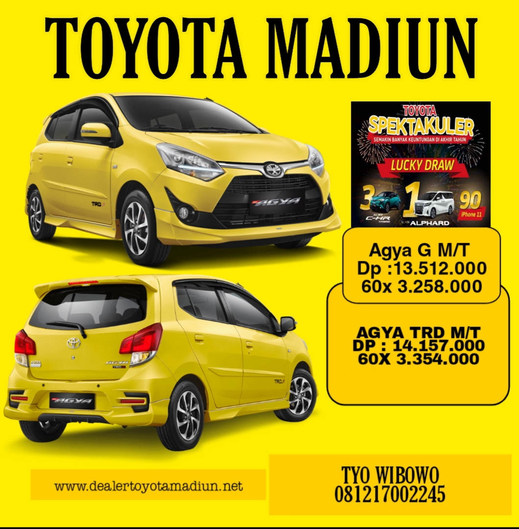 DP RINGAN AGYA OKTOBER 2019 HUB : 081217002245