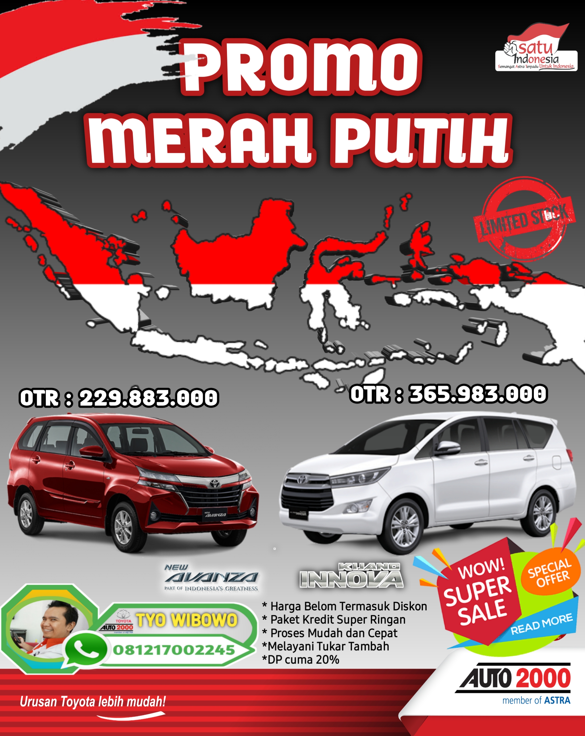 PROMO AGUSTUS MERAH PUTIH hub : Tyo 081217002245
