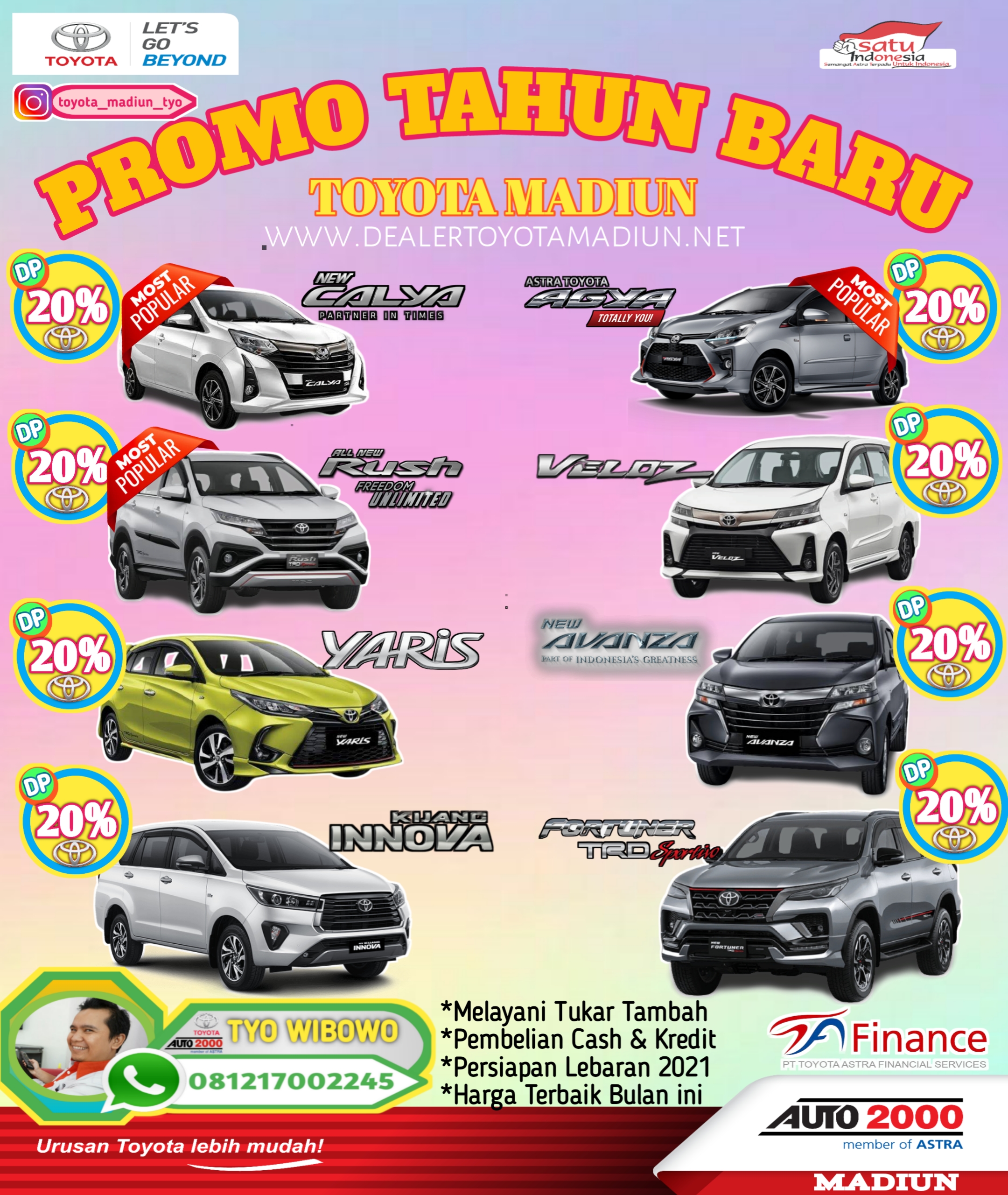 PROMO AWAL TAHUN 2021 . Hub : Tyo Wibowo 081217002245