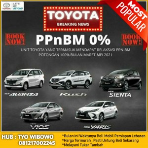 PROGRAM PEMERINTAH 0% PPNBM . Hub : Tyo Wibowo 081217002245