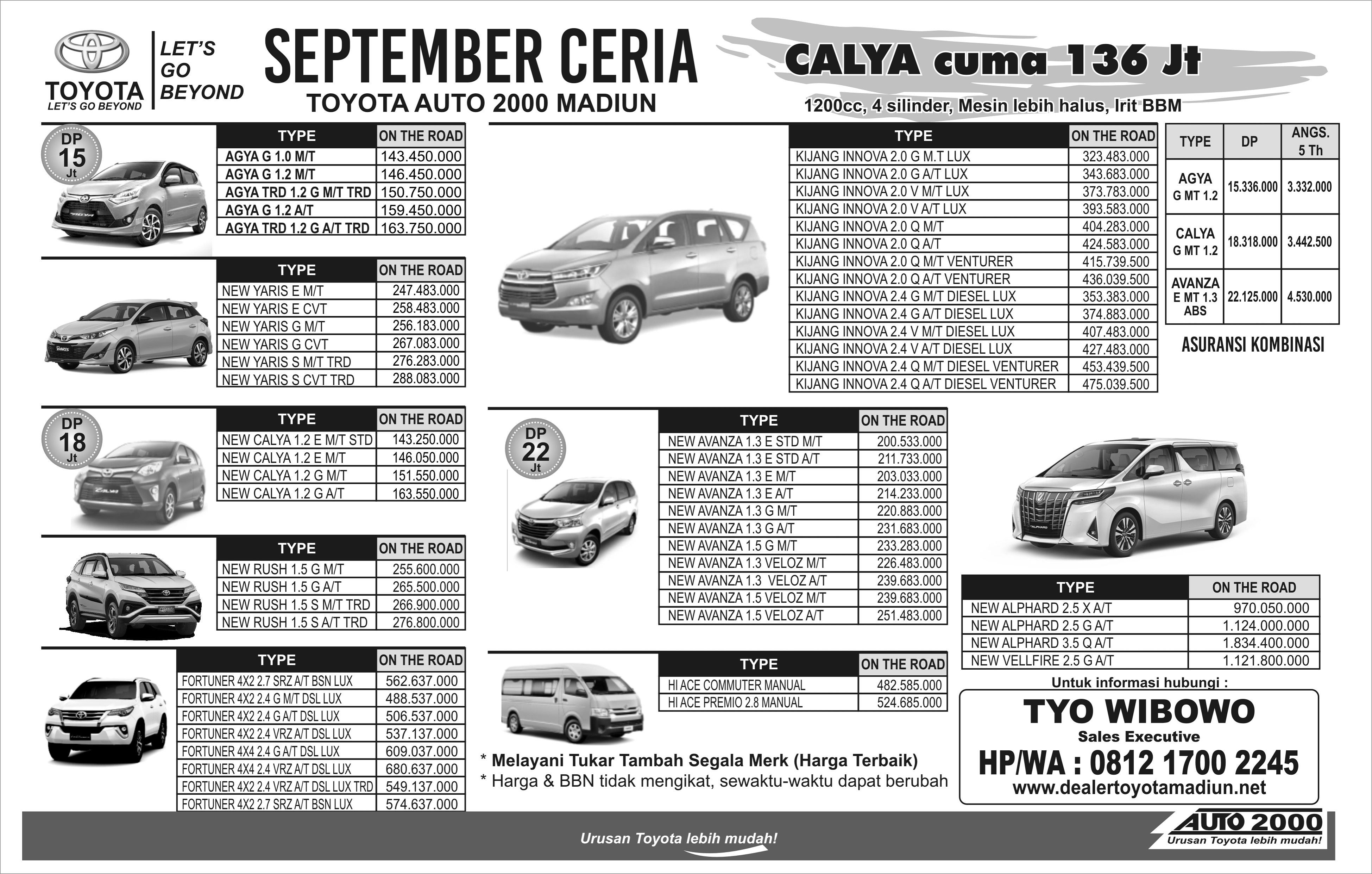 Promo September 2019...Segera Hub Tyo 081217002245 ,Biar lebih jelas.